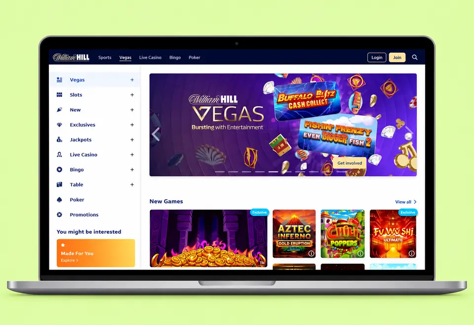 The William Hill Vegas lobby